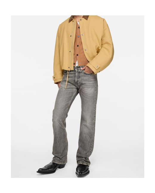 Acne Gray Regular Fit Jeans for men