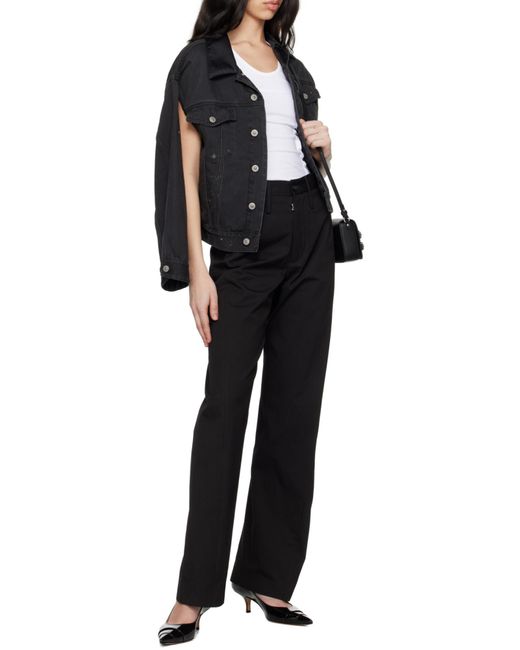 MM6 by Maison Martin Margiela Black Buttoned Jacket