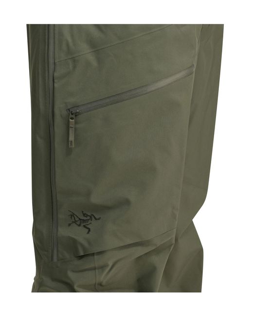 Arc'teryx Green Rush Bib Pant Ski Overalls for men