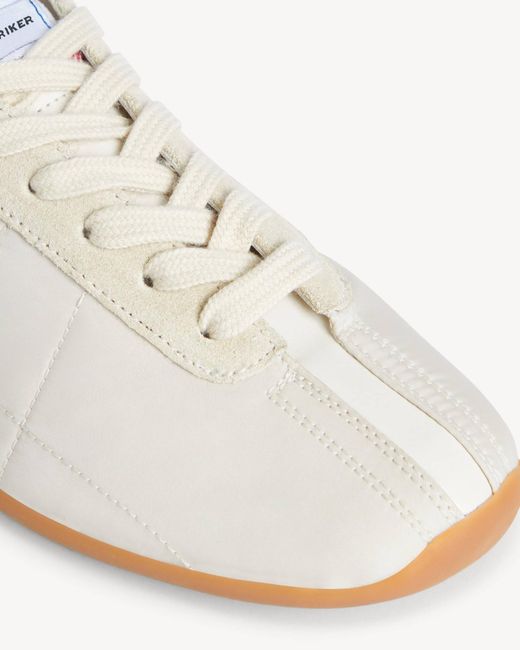 KENZO White Retro Lace-Up Low-Top Sneakers