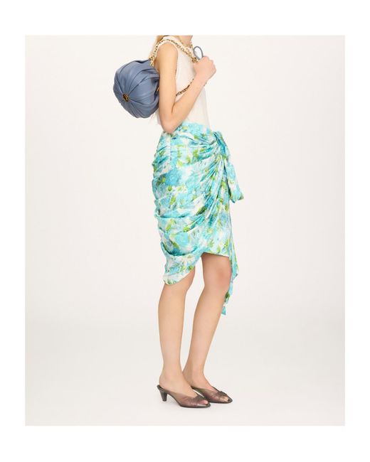 Chloé Blue Plissé Shoulder Bag