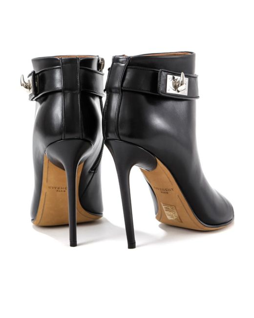 Givenchy Black Open-Toed Ankle Boots