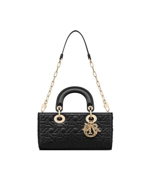 Dior Black Small Lady D-Joy Bag