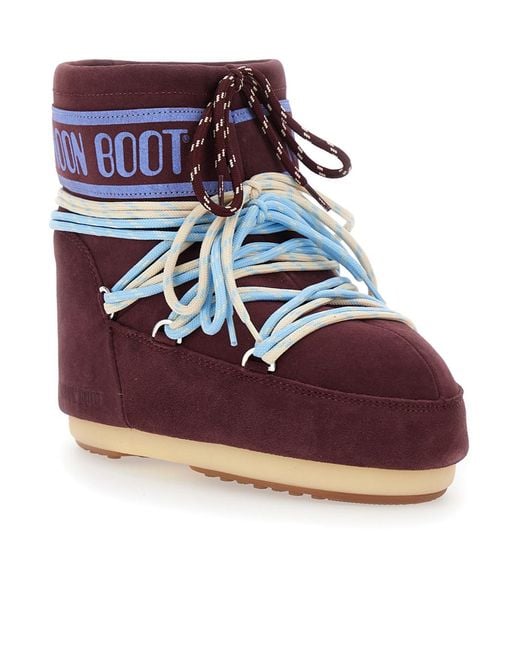 Moon Boot Red Icon Low Snow Boots for men