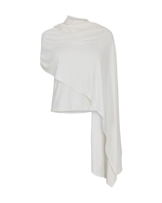 Magda Butrym White Adjustable Wrap Top