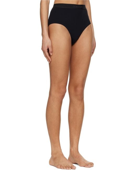 Tom Ford Black High Waist Briefs