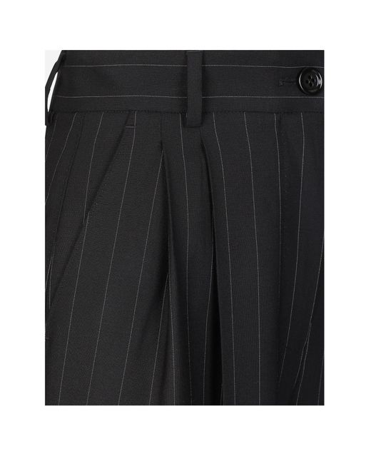 Dolce & Gabbana Black Wide Trousers