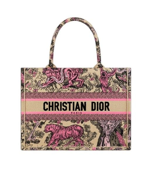 Dior Pink Medium Iviera Book Tote