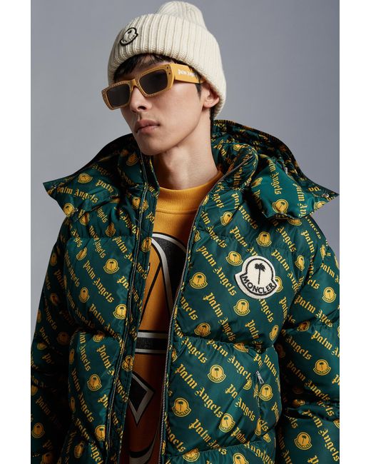 Moncler Multicolor Crystal-Encrusted Rectangular Sunglasses for men
