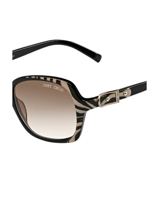 Jimmy Choo Metallic Logo Sunglasses