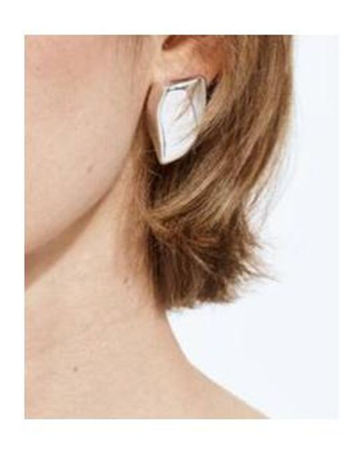 Bottega Veneta Metallic Small Prisma Earrings