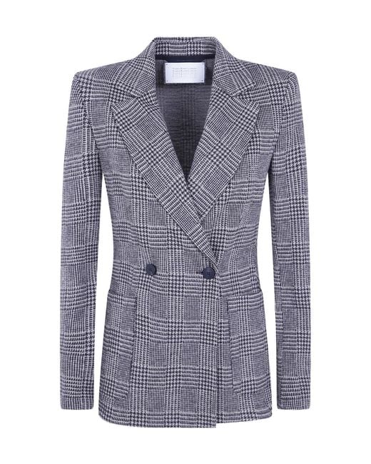 Harris Wharf London Blue Wool-Blend Blazer