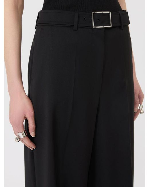 Sportmax Black Spxabituro Belted Pants