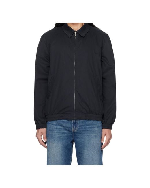 A.P.C. Blue Gilbert Zipped Shirt Jacket for men