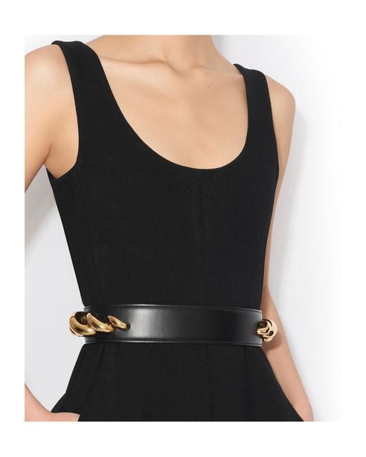 Alaïa Blue Alaïa Round Crepe Jumpsuit
