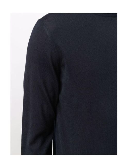 Emporio Armani Blue Turtleneck Knitted Jumper for men