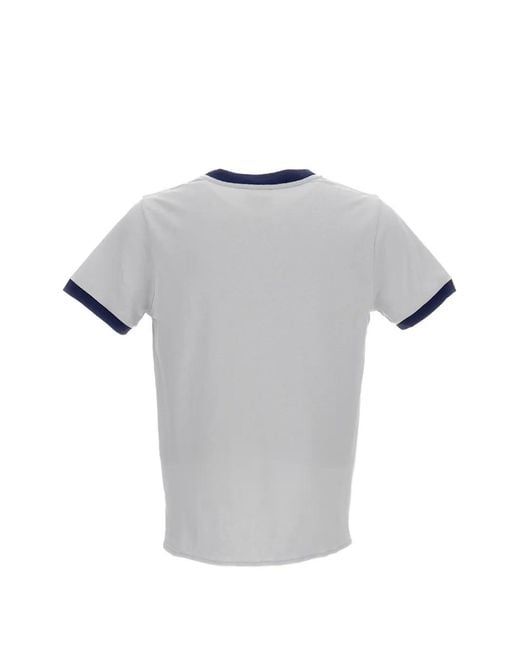 A.P.C. Gray Contrast Trim Crewneck T-Shirt for men