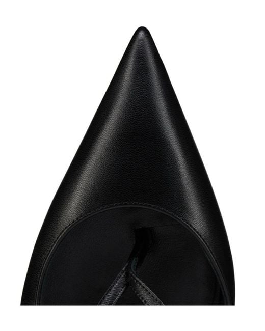 Christian Louboutin Black Twistissimo Leather Slingback Pumps 60