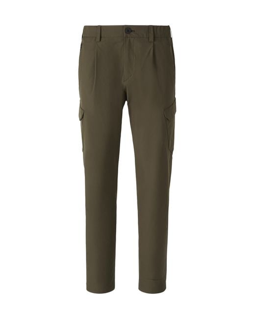 Herno Green Belt Loops Slacks for men