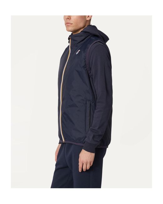 K-Way Blue Le Vrai 3.0 Rouland Warm Zipped Gilet