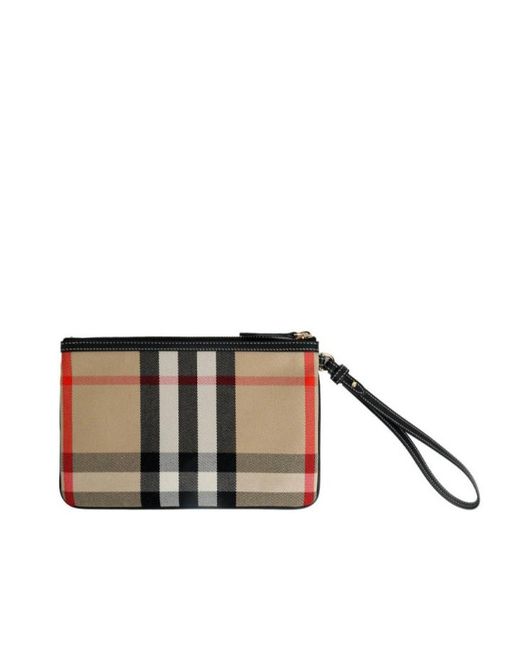 Burberry Multicolor Zippered Clutch