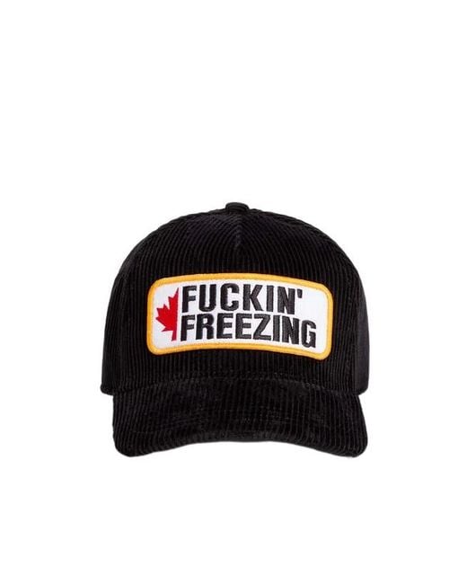 DSquared² Black Souvenir From Canada Baseball Cap for men