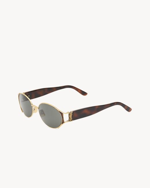 Saint Laurent White Full Frame Sunglasses