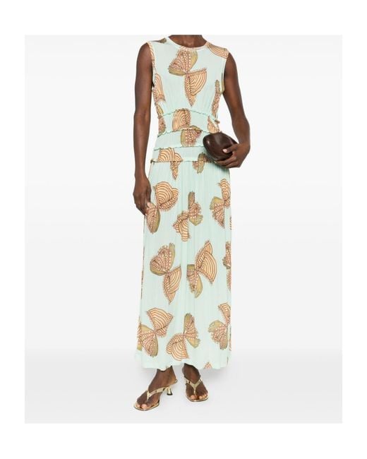 Ulla Johnson Metallic Kamaria Sleeveless Maxi Dress