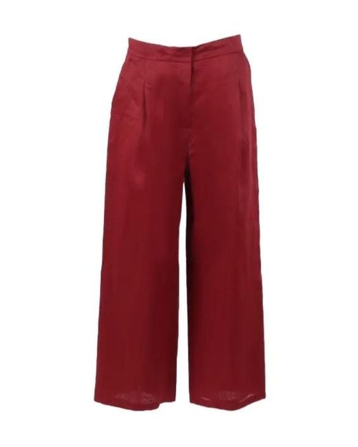 Max Mara Red Studio Msttartufo Pleated Pants