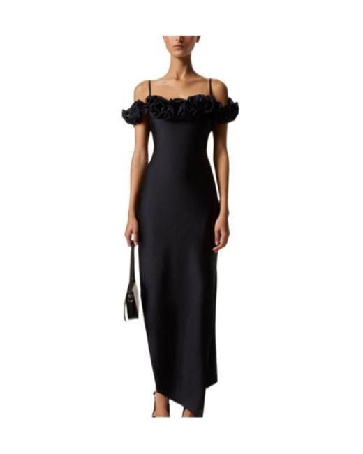 Coperni Black Ruffled Dress