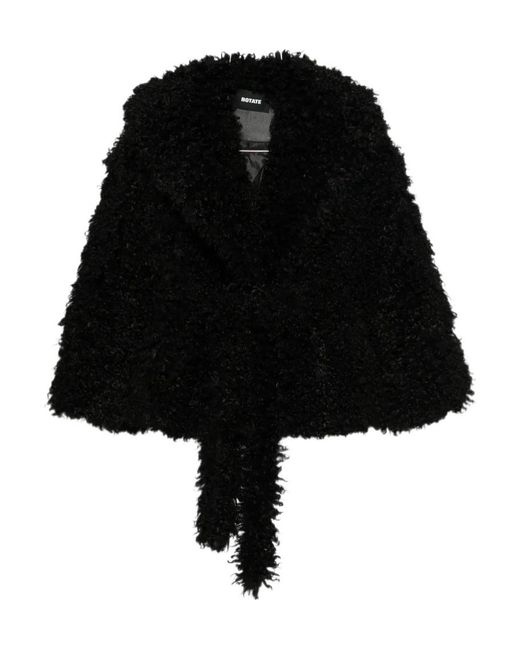 ROTATE BIRGER CHRISTENSEN Black Oversized Coat