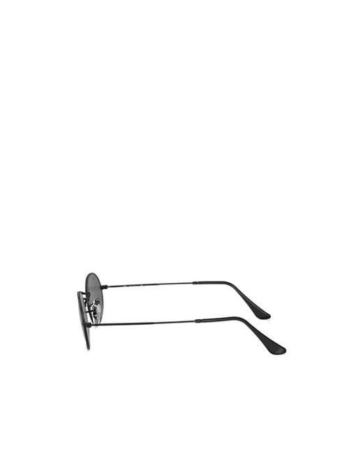 Ray-Ban White Oval Frame Sunglasses for men