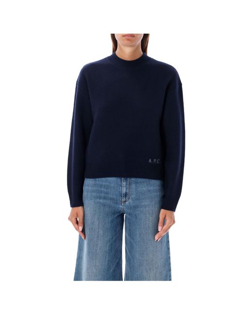 A.P.C. Black Crewneck Knitted Jumper