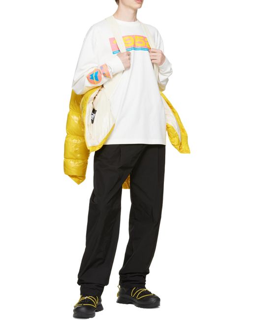 Moncler Yellow 1952 Long-Sleeved Padded Jacket for men