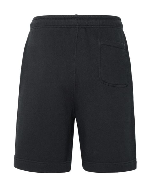 Maison Kitsuné Blue Maison Kitsuné Logo Embroidered Drawstring Bermuda Shorts for men