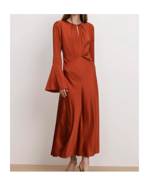 Veronica Beard Red Ezri Midi Dress