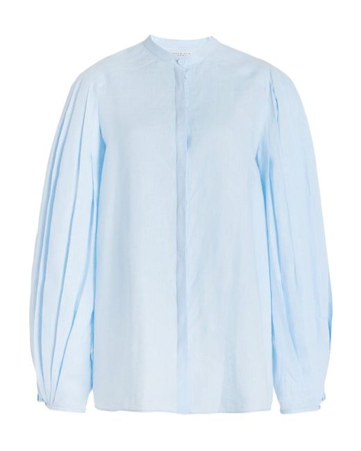 Gabriela Hearst Blue Long-Sleeved Shirt