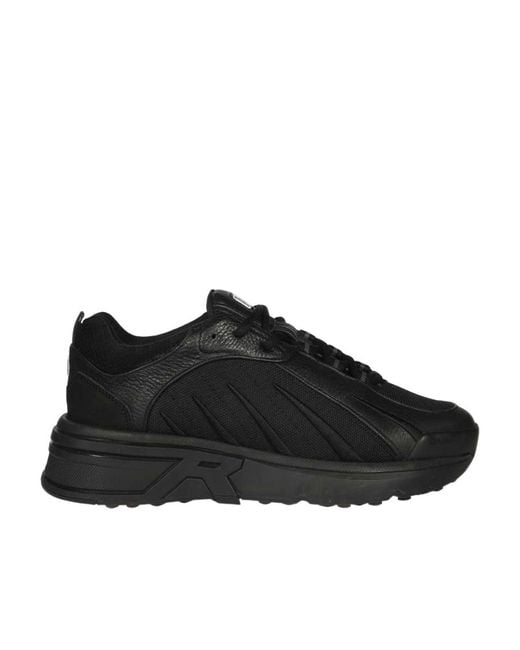Represent Black Viper Lace-Up Sneakers for men