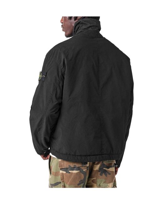 Stone Island Black Solid Jacket for men