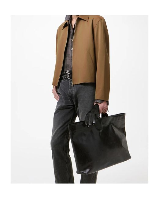 Our Legacy Brown Zip-Up Mini Jacket for men