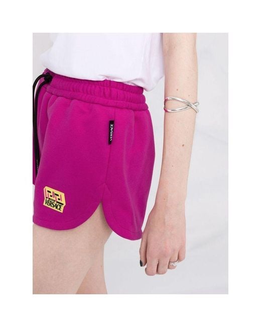 Versace Pink Drawstring Casual Shorts