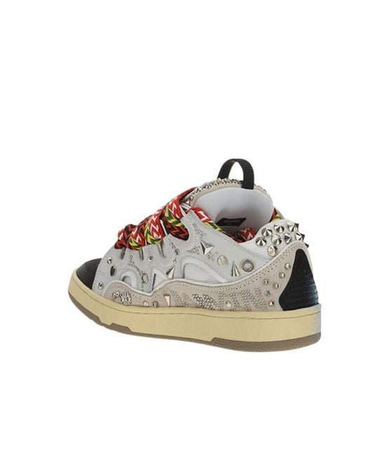 Lanvin Multicolor Curb Low-Top Sneakers