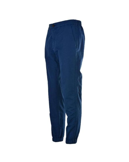 Zegna Blue Straight Casual Pants for men