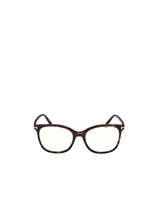 Tom Ford White Eyewear Square-Frame Glasses for men