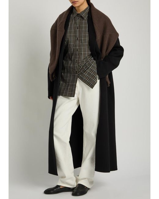 Rohe Black Single-Breasted Wool Coat