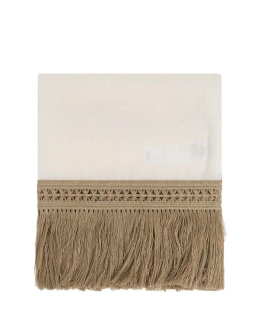 Max Mara Natural Linen Scarf Grammo
