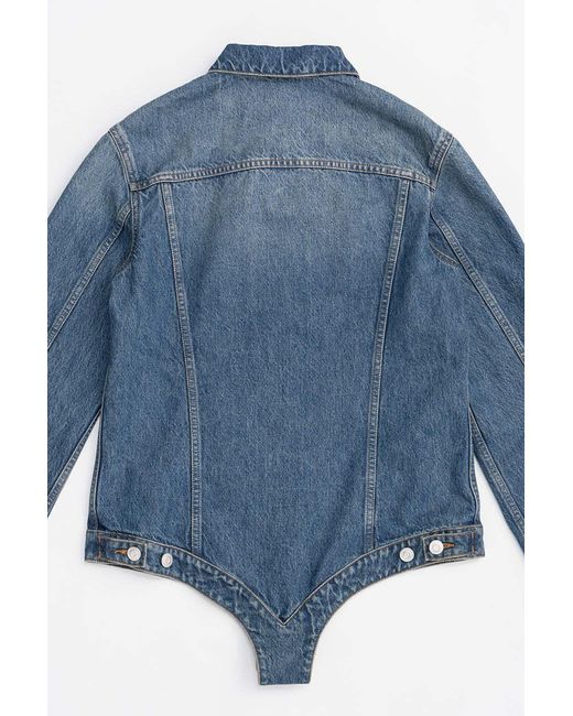 Coperni Blue Tight-Shaped Denim Jacket