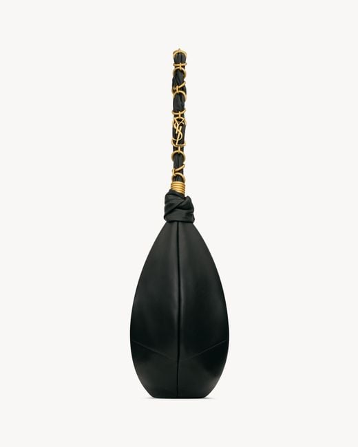 Saint Laurent Black Amalia Zipper Shoulder Bag