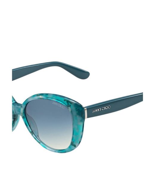 Jimmy Choo Blue Logo Sunglasses