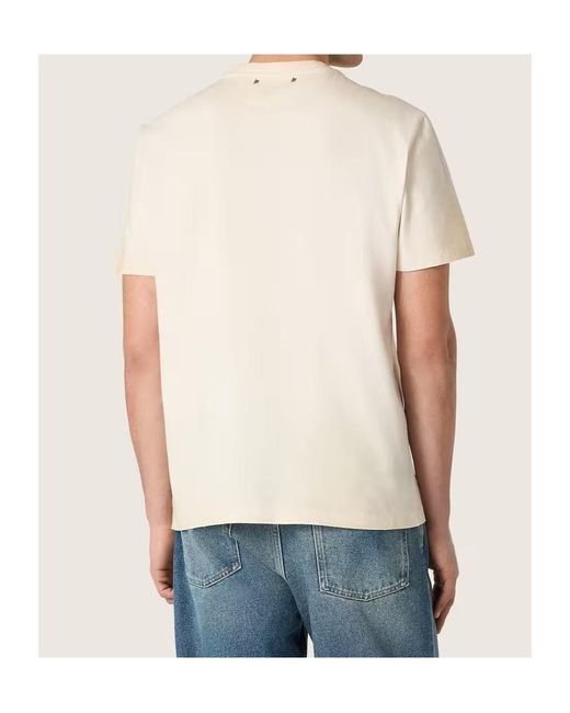 Golden Goose Deluxe Brand White Logo-Print T-Shirt for men